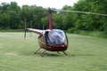 R44 Helicopter In red