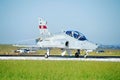 RAAF Hawk 127 against a blue sky at the Avalon Airshow in Geelong, Australia during daytime Royalty Free Stock Photo