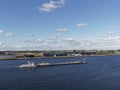 The Raamsdonksveer River Barge with its load of sand and gravel moving up the North Sea Canal