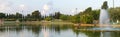 Raanana Park Panorama Royalty Free Stock Photo