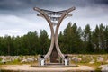 Raate road winter war monument, Suomussalmi, Finland Royalty Free Stock Photo