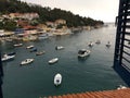 Rabac Croatia Harbor with boats Royalty Free Stock Photo