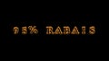 95% rabais fire text effect black background Royalty Free Stock Photo