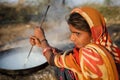 Rabari girl in the district of Kutch, India
