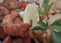 Rabas, Fried Calamari and shrimp Royalty Free Stock Photo