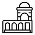 Rabat building icon outline vector. Africa building