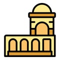 Rabat building icon vector flat