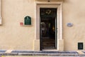 Rabat, Decorated door and facade of the traditional Casa Bernard