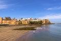 RABAT, MOROCCO - APRIL 09, 2016: An unidentified person fishing