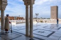 Royal Guards at the Royal Mausoleum of Mohammed V complex Royalty Free Stock Photo