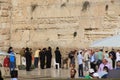 Rabbi and Other Jewish Men at the Wailing Wall