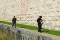 Rabbi walking in Jerusalem Old city