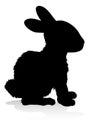 Rabbit Animal Silhouette Royalty Free Stock Photo