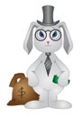 Rabbit-banker Royalty Free Stock Photo