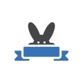 Rabbit banner Royalty Free Stock Photo