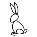 Rabbit bunny logo character design