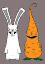 Rabbit and carrot