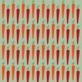 RABBIT CARROTS SPRING PATTERN TEXTURE Royalty Free Stock Photo