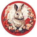 Rabbit chinese zodiac sign Royalty Free Stock Photo