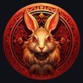 Rabbit chinese zodiac sign Royalty Free Stock Photo
