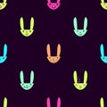 Rabbit Emoticons Pattern-16