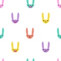 Rabbit Emoticons Pattern-08