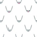 Rabbit Emoticons Pattern-11