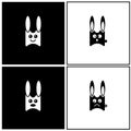 Rabbit emotions Royalty Free Stock Photo