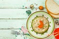 Rabbit galantine aspic for Easter Royalty Free Stock Photo