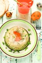 Rabbit galantine aspic for Easter Royalty Free Stock Photo