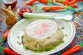 Rabbit galantine aspic for Easter Royalty Free Stock Photo