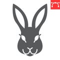 Rabbit glyph icon