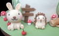 Rabbit and hedgehog sugar models