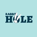 Rabbit hole logo Royalty Free Stock Photo