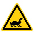 Rabbit Hunter Area Symbol Sign ,Vector Illustration, Isolate On White Background Label. EPS10