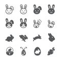 Rabbit icon set