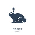 rabbit icon in trendy design style. rabbit icon isolated on white background. rabbit vector icon simple and modern flat symbol for Royalty Free Stock Photo