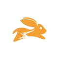 Rabbit jump thunder modern logo