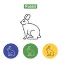 Rabbit line icon