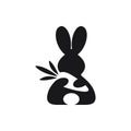Rabbit logo ideas design vector illustration Royalty Free Stock Photo