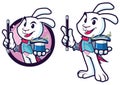 Rabbit Magician Mascot