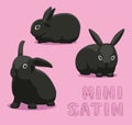 Rabbit Mini Satin Cartoon Vector Illustration Royalty Free Stock Photo