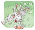 Rabbit In Panic Royalty Free Stock Photo