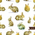 Rabbit pattern Royalty Free Stock Photo