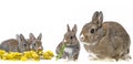 RabbitÃÂ´s familly Royalty Free Stock Photo