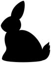 Rabbit silhouette