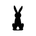 Rabbit is sitting. Hare. Vector illustration