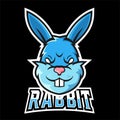 Rabbit sport or esport gaming mascot logo template, for your team