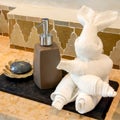 Rabbit Towel with Hand Gel and Soap