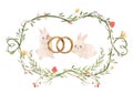 Rabbit wedding card4